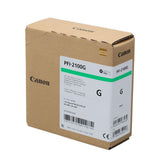 Canon PFI-2100G Genuine Ink Cartridge Green 160ml 5273C001AA  PFI2100G - Canon PFI-2100 Ink