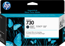HP Genuine P2V65A / 730 Matte Black Ink 130ml for HP DesignJet T 1600/1700/940