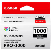 Load image into Gallery viewer, Canon PFI-1000MBK Matte Black Ink 80ml Genuine