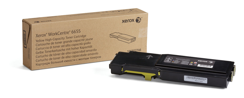 Genuine Xerox 106R02746 Yellow Toner WorkCentre 6655 7,500 pages