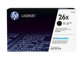 HP CF226X 26X Black Toner Cartridge High-Capacity Genuine