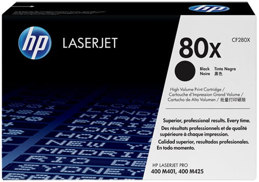 HP CF280X 80X Black Toner Cartridge High-Capacity Genuine